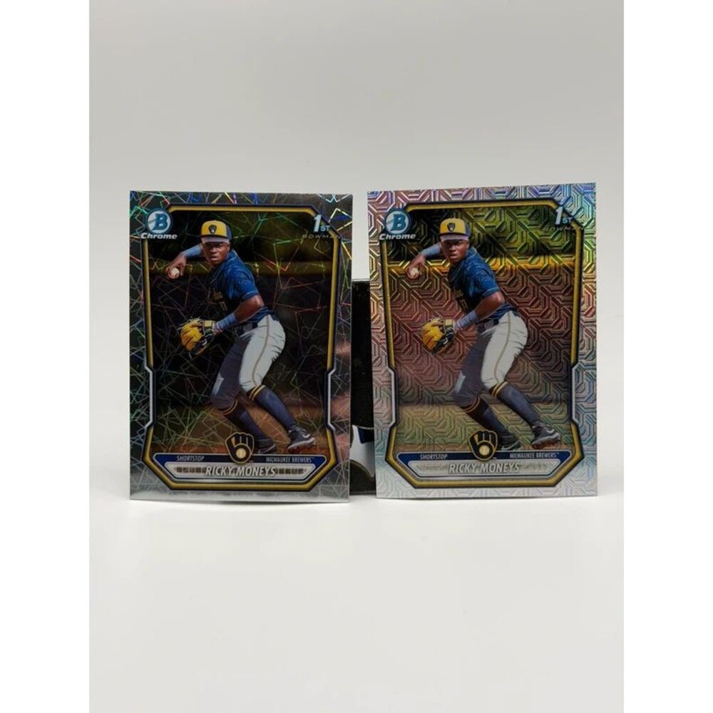 2026 Bowman Chrome Ricky Moneys #BCP-192 1st Bowman 2-Card Parallel Lot Brewers